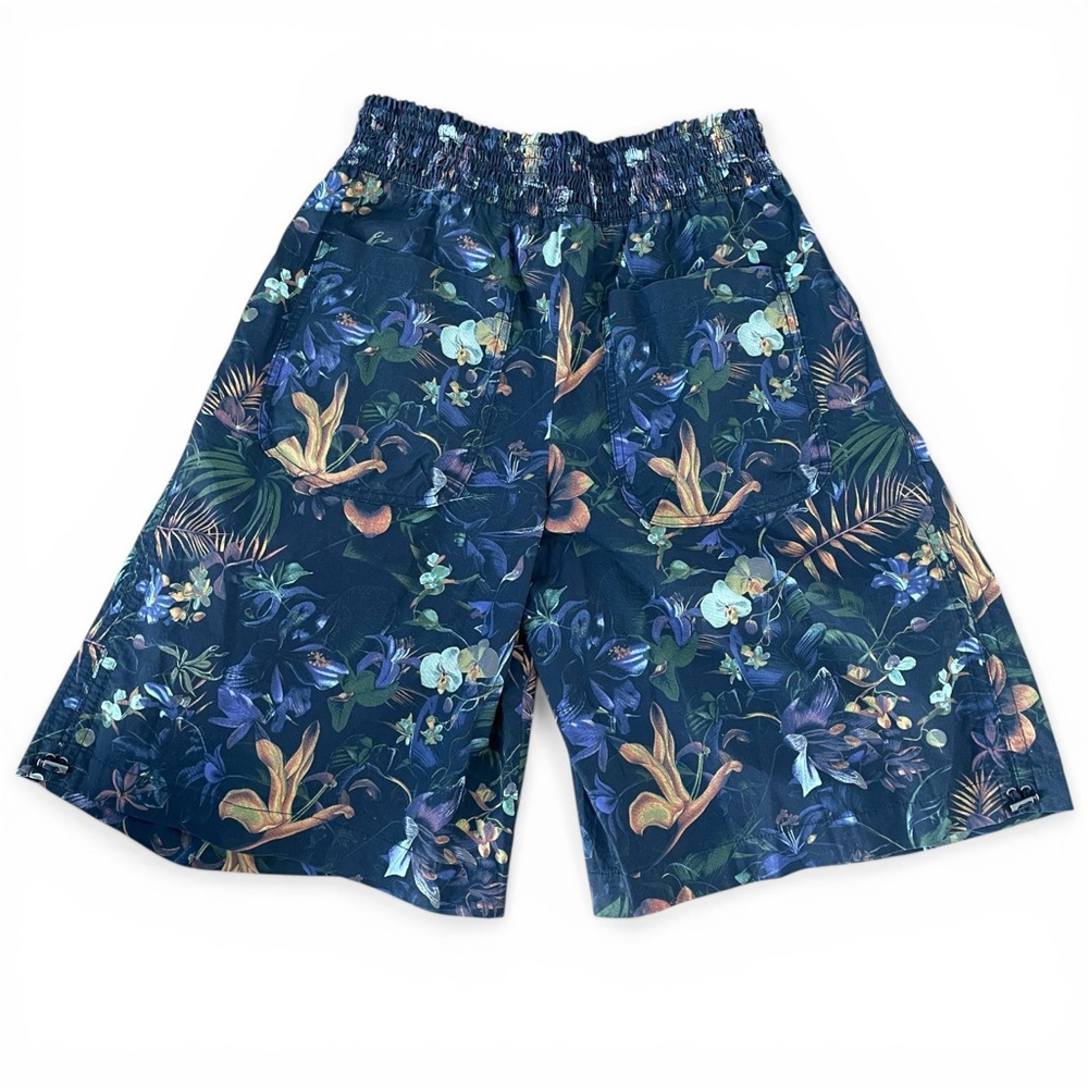 Anthropologie Ruched Poplin Gaucho Pants Size M Floral Pattern New - Picture 7 of 9